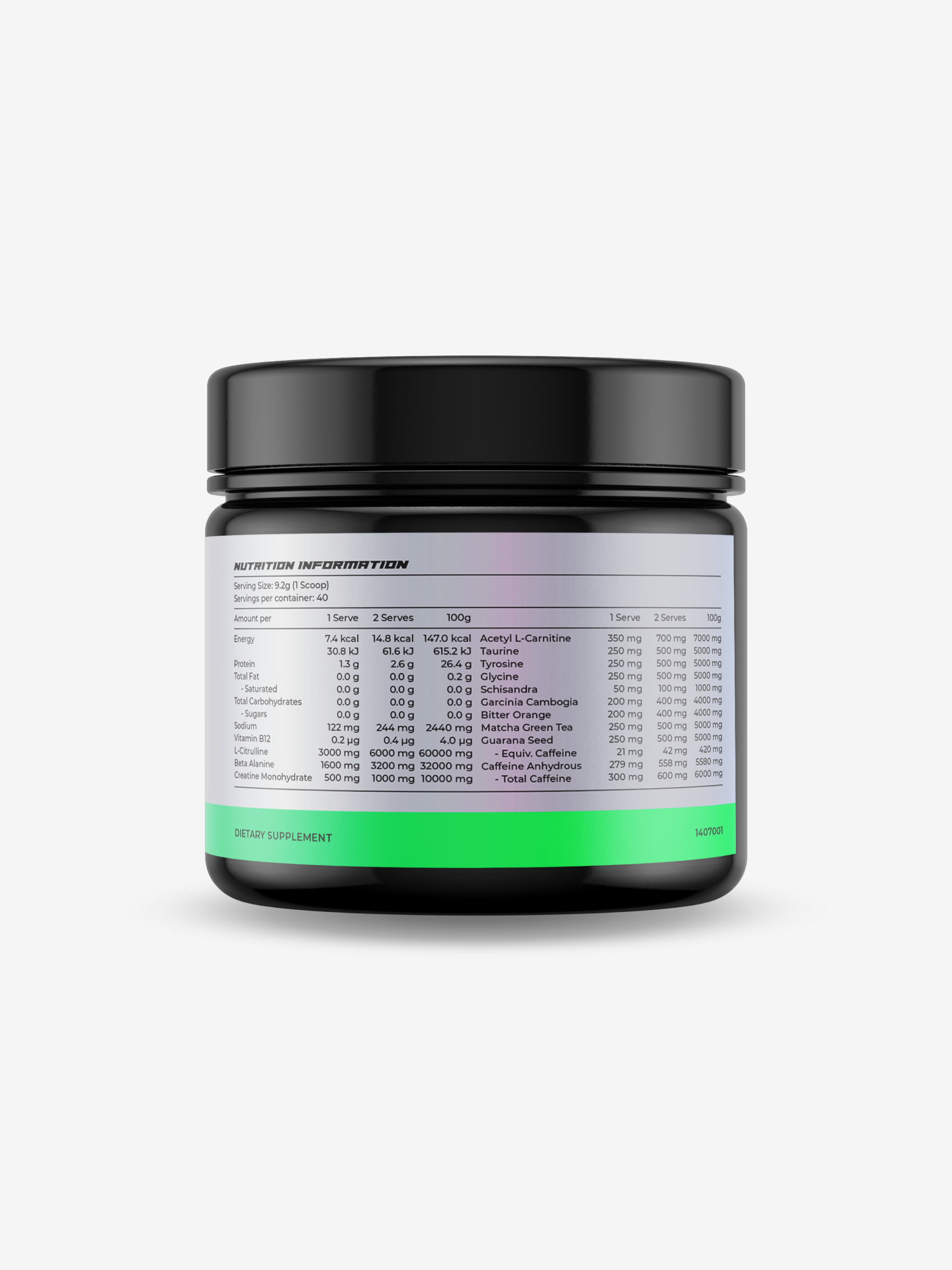 IGNITE INSANITY Watermelon Burst High Stim Pre Workout Dietary Supplement