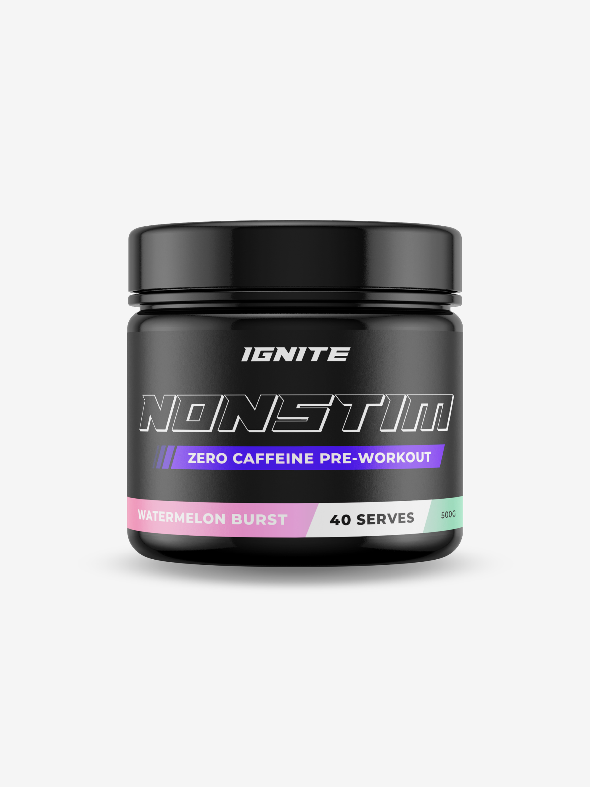 IGNITE NONSTIM Watermelon Burst Zero Caffeine Pre Workout Dietary Supplement