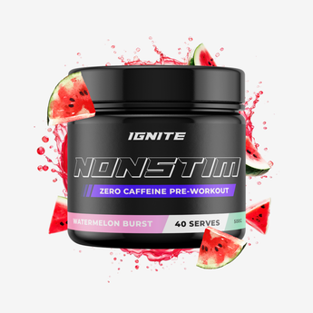 IGNITE NONSTIM Watermelon Burst Zero Caffeine Pre Workout Dietary Supplement