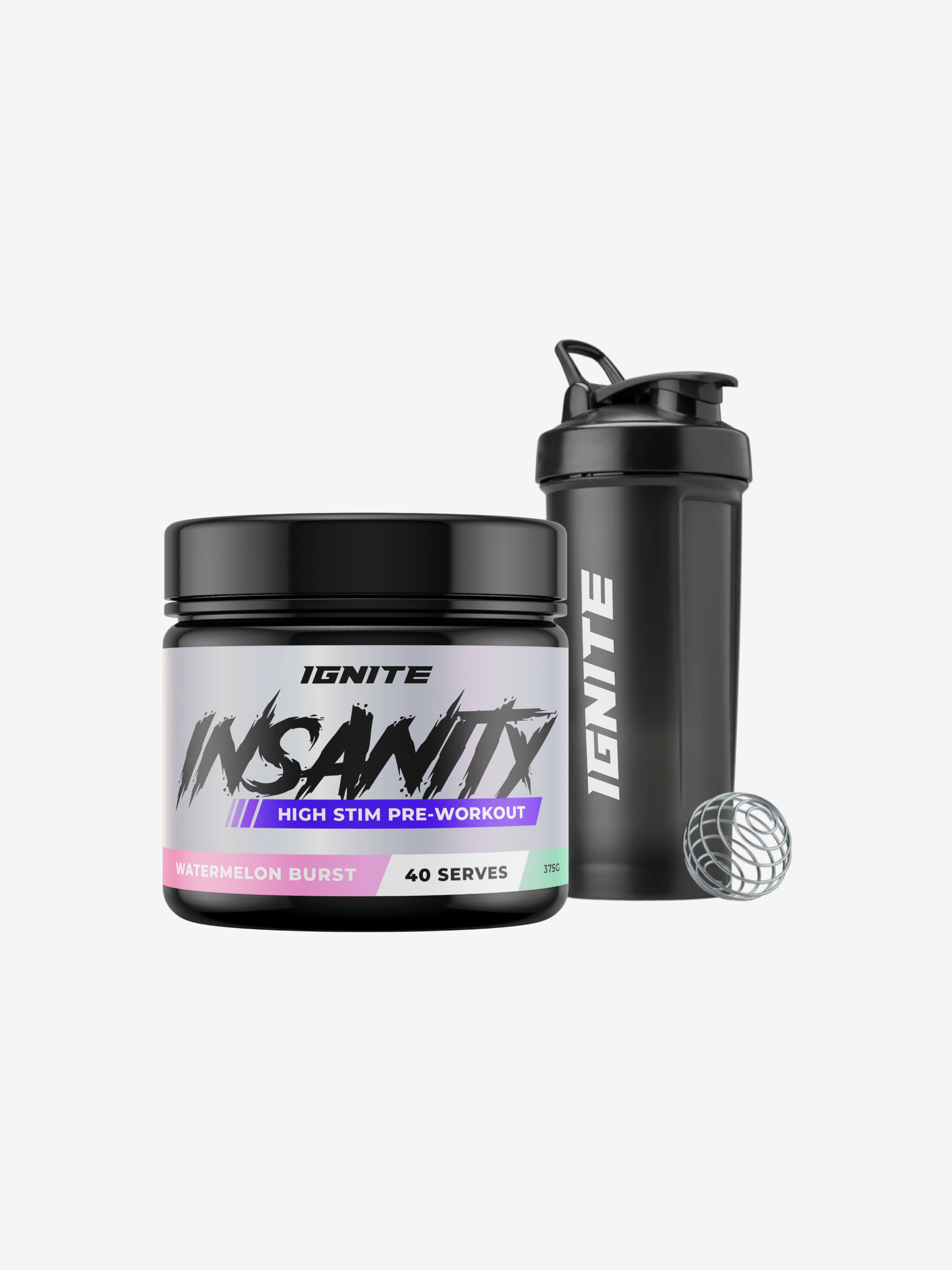 High Stim Pre Workout Dietary Supplement and Free Shaker Cup