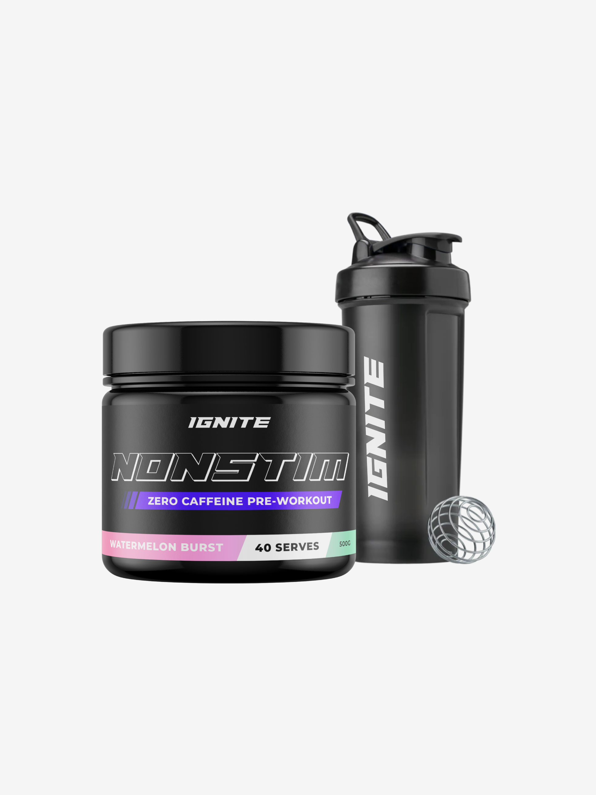 No Caffeine Pre Workout Dietary Supplement and Free Shaker Cup